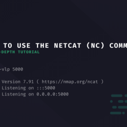 A tech uses the netcat tool on a linux system.