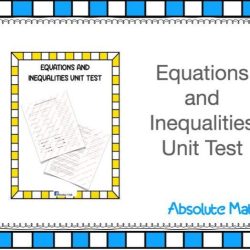 Expressions equations and inequalities unit test